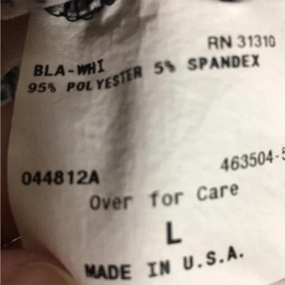 AB Studio black and white short sleeve top - Picture 5 of 7